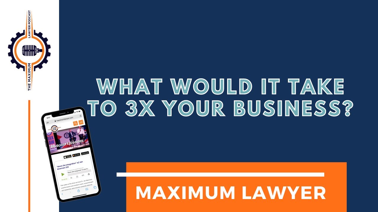 Josh Rohrscheib of Onward Injury Law Shares Tips for 3x’ing Your Law Firm on Maximum Lawyer Podcast
